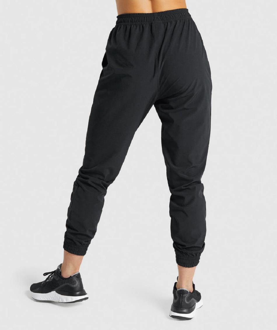 Pantalones Jogger Gymshark Entrenamiento Woven Mujer Negras | CO 2630KOR